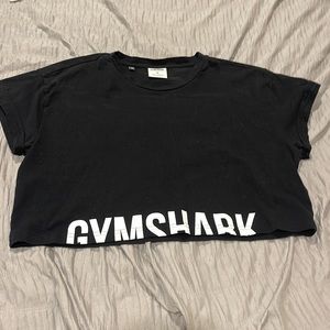 Gym shark black crop top
